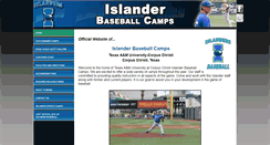 Desktop Screenshot of islanderbaseballcamps.com