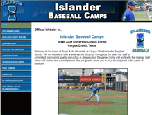 Tablet Screenshot of islanderbaseballcamps.com